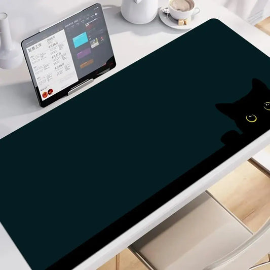 Gato Curioso - Tapete Escritorio Alta Calidad