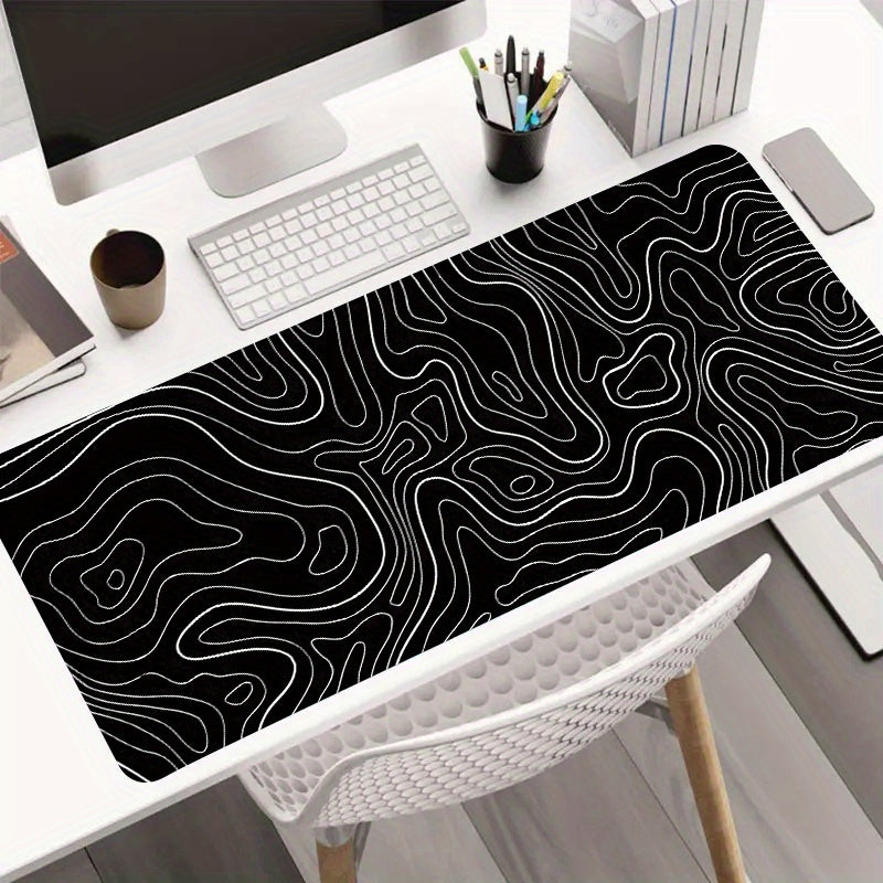 Topografia Negro - Tapete Escritorio Alta Calidad