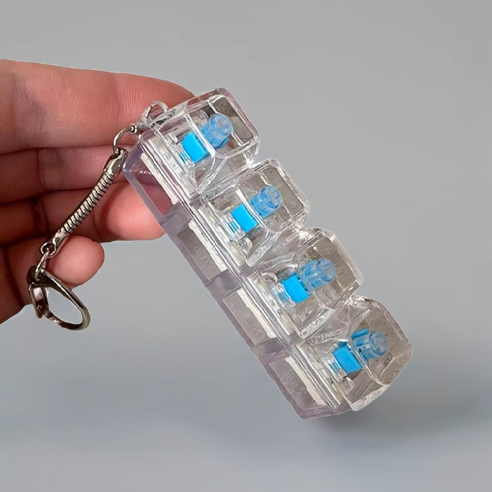 🎁 Llavero Antiestrés 4 Teclas con luz LED (100% off)